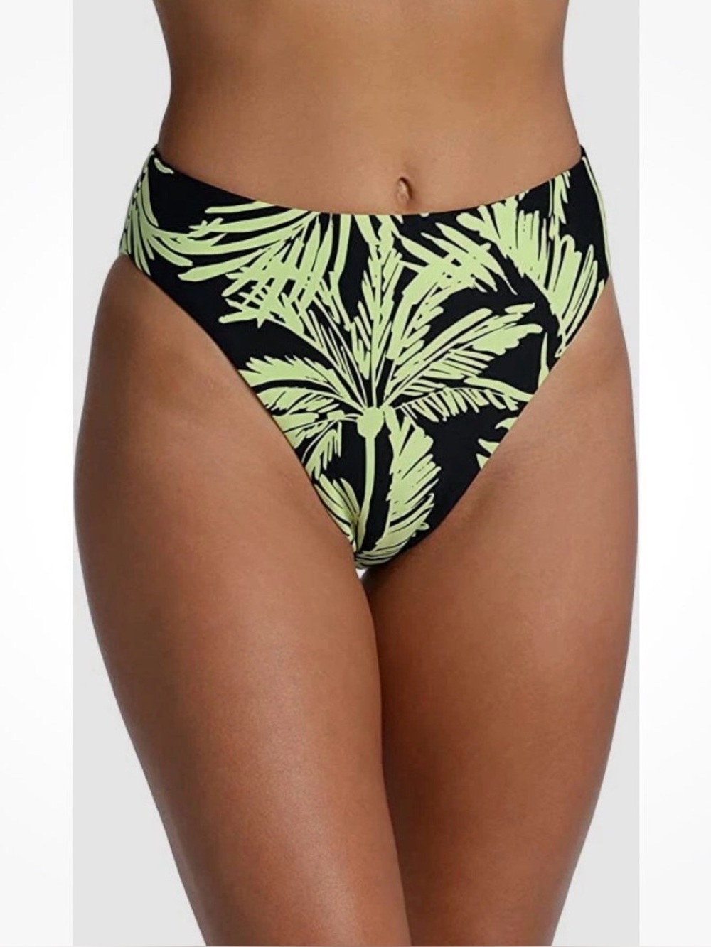 Citrus Reversible Palm Print Bikini Bottom